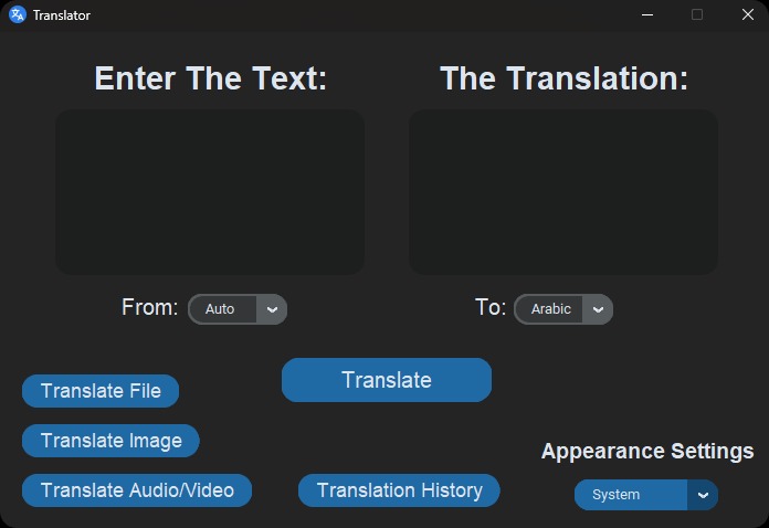 Verbo Text Translation Screen